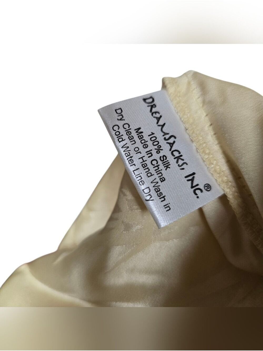 Dreamsacks Silk Gold Robe Matching Belt Size S/M - Picture 8 of 8